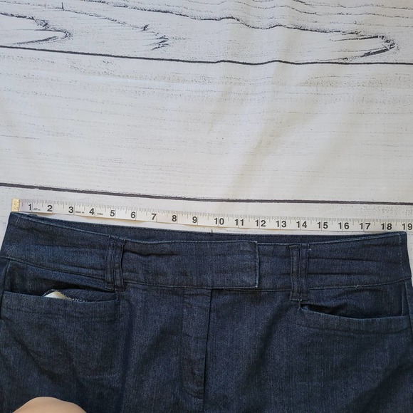 Covington Size 14 Dark Wash Denim Trousers Pockets Casual Straight Leg Classic - Picture 6 of 8